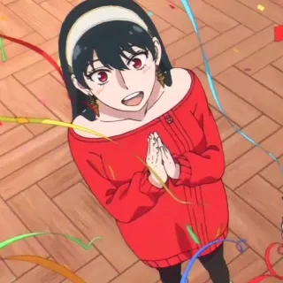 🙂 361463ed Yor Forger Spy x Family Anime, Yor Forger, Spy x Family, Hoạt hình, Phụ nữ telegram sticker