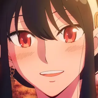 🙂 5d2bf8da Yor Forger Spy x Family yor forger, spy x family, anime, hoạt hình, phụ nữ, chân dung telegram sticker