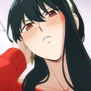 🙂 67b2e153 Yor Forger Spy x Family yor, spy x family, anime, hoạt hình, phụ nữ, nhân vật telegram sticker