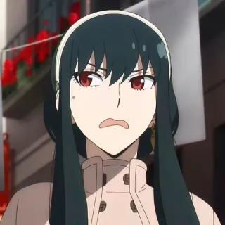 🙂 768a0e59 Yor Forger Spy x Family Anime, Yor Forger, Spy x Family, Hoạt hình, Nhân vật, Phụ nữ telegram sticker