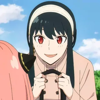 🙂 83d75efe Yor Forger Spy x Family yor forger, spy x family, anime, mỉm cười, hoạt hình telegram sticker