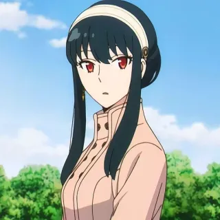 🙂 cb6d8e2e Yor Forger Spy × Family Anime, Spy x Family, Yor Forger, Phim hoạt hình, Nhân vật telegram sticker