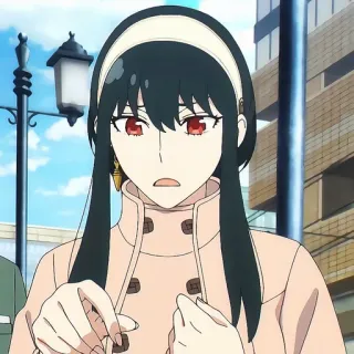 🙂 db832dee Yor Forger Spy x Family Anime, Spy x Family, Yor Forger, Phim hoạt hình, Phụ nữ telegram sticker