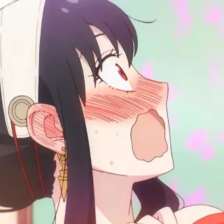 🙂 e9bfc7fc Yor Forger Spy x Family Anime, Yor Forger, Spy x Family, Phản ứng, Hài hước, Sốc telegram sticker