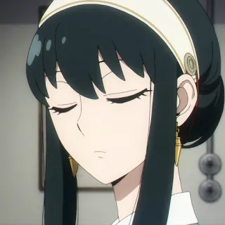 🐈‍⬛️ 0b5593dc Yor Forger Spy x Family anime, yor forger, spy x family, cartoon, woman whatsapp sticker