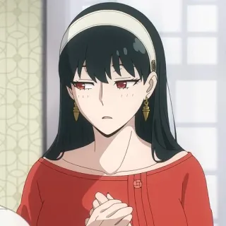 💄 147499fe Yor Forger Spy x Family anime, yor forger, spy x family, cartoon, woman, character whatsapp sticker