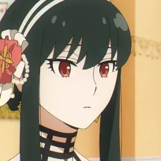 🐈‍⬛️ 2f9e1e08 Yor Forger Spy x Family anime, yor forger, spy x family, cartoon, woman whatsapp sticker