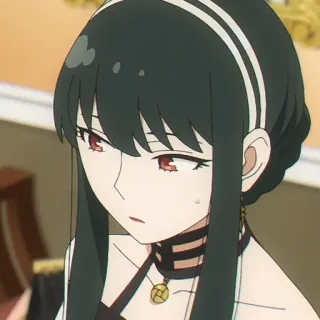 🐈‍⬛️ 37bf5248 Yor Forger Spy × Family anime, yor forger, spy x family, cartoon, woman, character whatsapp sticker