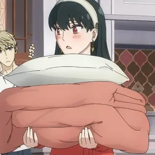 🐈‍⬛️ 3a7ed40f Yor Forger Spy x Family anime, yor forger, spy x family, cartoon, funny, character, cute whatsapp sticker