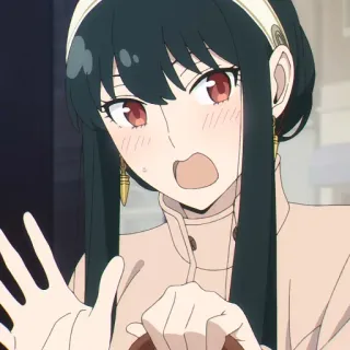 🐈‍⬛️ 4e0f0aee Yor Forger Spy x Family anime, yor forger, spy x family, anime girl, character whatsapp sticker