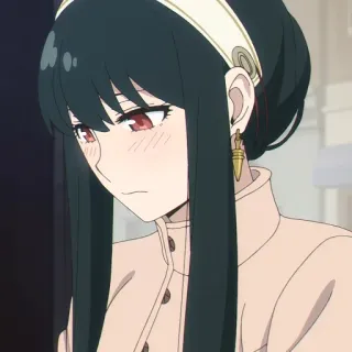 💄 52f33815 Yor Forger Spy x Family anime, yor forger, spy x family, cartoon, woman, character whatsapp sticker