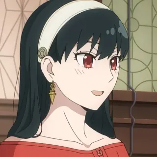 🐈‍⬛️ 653475cf Yor Forger Spy x Family yor forger, spy x family, anime, cartoon, woman whatsapp sticker