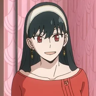 💄 68aae850 Yor Forger Spy x Family anime, spy x family, yor forger, cartoon, character, woman whatsapp sticker