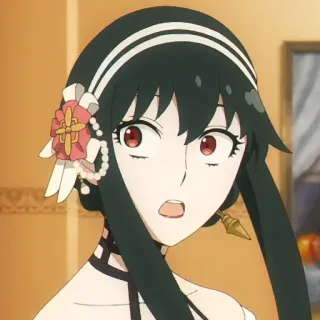 💄 9ac0bbeb Yor Forger Spy x Family anime, cartoon, yor forger, spy x family, character, woman, illustration whatsapp sticker