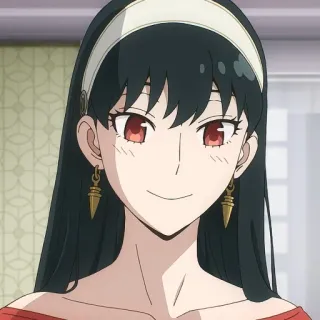 🐈‍⬛️ b3d5c70b Yor Forger Spy x Family anime, spy x family, yor forger, yor briar, cartoon, character whatsapp sticker