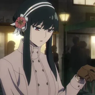 🐈‍⬛️ b3ea7d38 Yor Forger Spy x Family anime, yor, forger, spy x family, character, cartoon whatsapp sticker