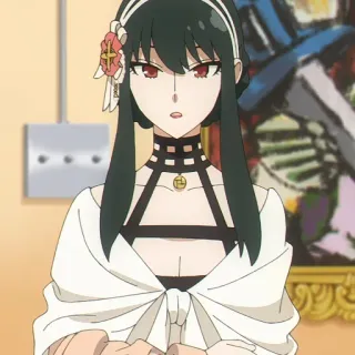 🐈‍⬛️ be17f135 Yor Forger Spy x Family anime, character, woman, spy x family, yor forger, cartoon whatsapp sticker