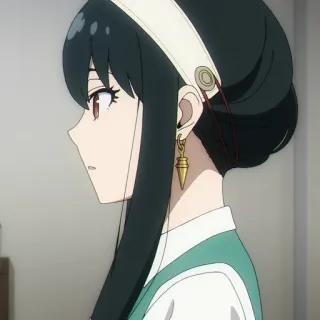 🐈‍⬛️ be1b0451 Yor Forger Spy x Family anime, yor, yor forger, spy x family, cartoon whatsapp sticker