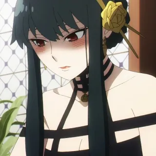 🐈‍⬛️ bf2617bc Yor Forger Spy x Family anime, yor forger, spy x family, cartoon, character, woman whatsapp sticker