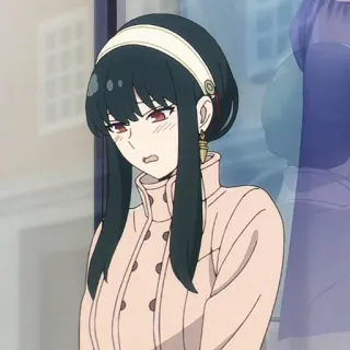 🐈‍⬛️ d370cadf Yor Forger Spy × Family anime, yor, spy family, character whatsapp sticker