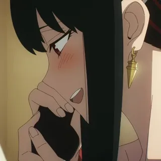 🐈‍⬛️ dd64c065 Yor Forger Spy × Family anime, spy x family, yor forger, cartoon, character, cute, girl whatsapp sticker