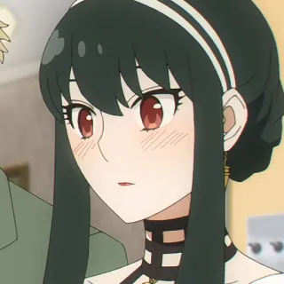 💄 df4e6a18 Yor Forger Spy x Family anime, yor forger, spy x family, cartoon, woman, character, animated whatsapp sticker