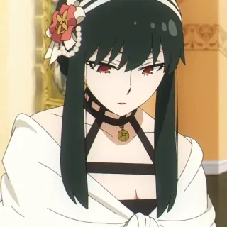 💄 e06e8676 Yor Forger Spy x Family anime, yor forger, spy x family, cartoon, character whatsapp sticker