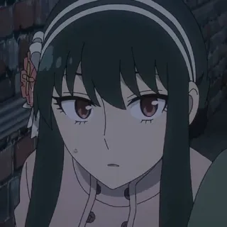 🐈‍⬛️ e2e8d6c0 Yor Forger Spy x Family anime, spy x family, yor forger, cartoon, woman, character whatsapp sticker