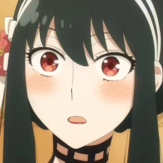 💄 e308200f Yor Forger Spy x Family anime, yor forger, spy x family, cartoon, woman, cute whatsapp sticker