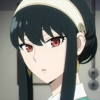 🐈‍⬛️ e3a5bc9e Yor Forger Spy × Family anime, yor forger, spy x family, character, woman whatsapp sticker