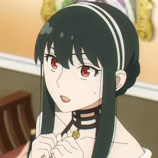 💄 fc1c9139 Yor Forger Spy x Family anime, yor forger, spy x family, cartoon, character, woman whatsapp sticker