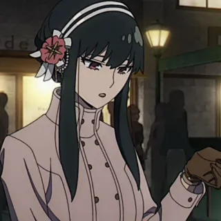 🗡 0bbab847 Yor Forger Spy × Family Anime, Yor Forger, Spy x Family, Desenho animado, Mulher, Personagem telegram sticker