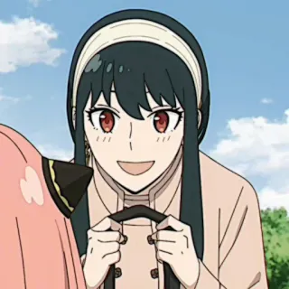 🗡 2b6cb106 Yor Forger Spy x Family Anime, Yor Forger, Spy x Family, Personagem, Sorrindo telegram sticker