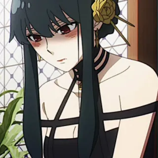 🗡 57e79257 Yor Forger Spy x Family Anime, Yor Forger, Spy x Family, Personagem telegram sticker