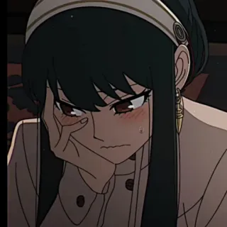 🗡 72075ffe Yor Forger Spy × Family Anime, Spy Family, Yor Forger, Desenho animado, Personagem telegram sticker