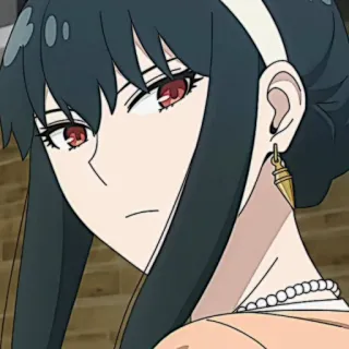 🗡 7819aa1c Yor Forger Spy x Family Anime, Yor Forger, Spy x Family, Desenho animado, Personagem telegram sticker