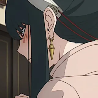 🗡 88b4b1cc Yor Forger Spy x Family Anime, Spy x Family, Yor Forger, Desenho animado, Animação, Brinco, Personagem telegram sticker