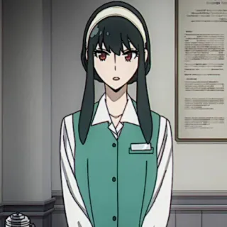 🗡 9028b7b1 Yor Forger Spy x Family Anime, Yor Forger, Spy x Family, Desenho animado, Mulher, Bonito, Garota anime telegram sticker