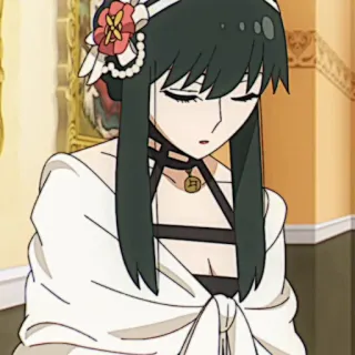 🗡 b0fa4332 Yor Forger Spy x Family Anime, Yor Forger, Spy x Family, Desenho animado, Mulher, Personagem telegram sticker