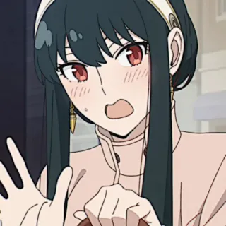 🗡 dc6bd357 Yor Forger Spy x Family Anime, Yor Forger, Spy x Family, Desenho animado, Mulher, Personagem telegram sticker