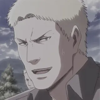 🥇 92fe495d Reiner Braun Attack on Titan anime, charakter, reiner, attack on titan whatsapp sticker