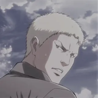 🥇 f32b790e Reiner Braun Attack on Titan Anime, Manga, Attack on Titan, Reiner Braun whatsapp sticker