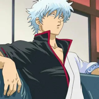 🍡 82eba027 Sakata Gintoki Gintama อนิเมะ, ตัวละคร, กินทามะ, ซากาตะ กินโทกิ telegram sticker