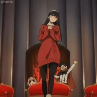 🎥 Yor Forger (@TodorokiShouto) telegram stickers