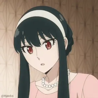 🥰 37569b69 Yor Forger Spy × Family Anime, Yor Forger, Spy x Family, Cartone animato, Animazione, Personaggio telegram sticker