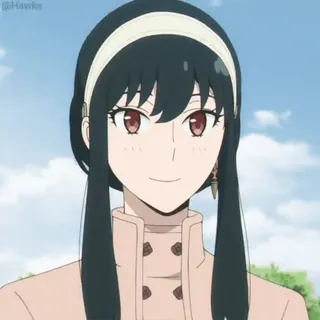 😌 56218a94 Yor Forger Spy × Family Anime, Yor, Forger, Spy x Family, Donna, Personaggio, Cartone animato telegram sticker