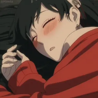 😴 aa8992cb Yor Forger Spy x Family Anime, Yor Forger, Spy x Family, Dormire, Carino, Cartone animato telegram sticker