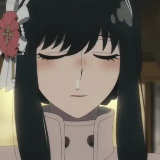 🤧 d1235fb4 Yor Forger Spy x Family Anime, Yor Forger, Spy x Family, Donna, Triste, Personaggio telegram sticker