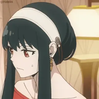 😳 d3a53ded Yor Forger Spy x Family Anime, Spy x Family, Yor Forger, Cartone animato, Personaggio telegram sticker