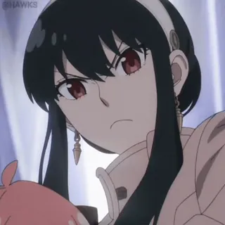 ♨️ ec2552c4 Yor Forger Spy x Family Anime, Yor Forger, Spy x Family, Personaggio telegram sticker